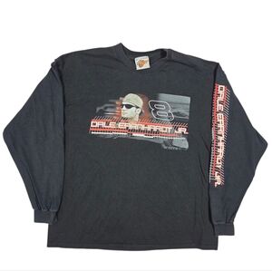 Dale Earnhardt Jr Graphic Tee Long Sleeve Shirt Black Winners Circle 2XL Racing